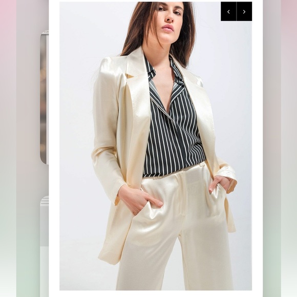 Q2 Satin Blazer - Picture 1 of 15